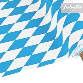 Catering table coverings with Bavarian diamond pattern