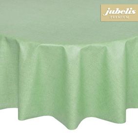 Non-iron table linen with stain protection