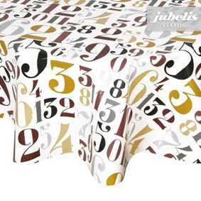 Oilcloth with numbers