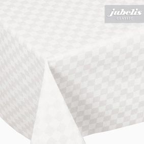 Plain oilcloth with checked pattern for the catering industry