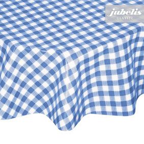 Tablecloth made to measure from checkered oilcloth