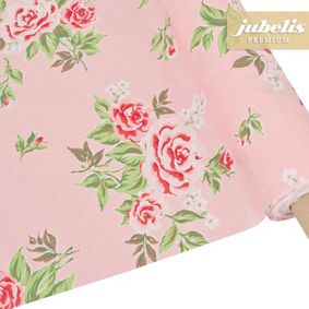 Washable cotton by the metre with a floral pattern