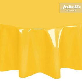 Yellow paint films tablecloth in approximate sizes